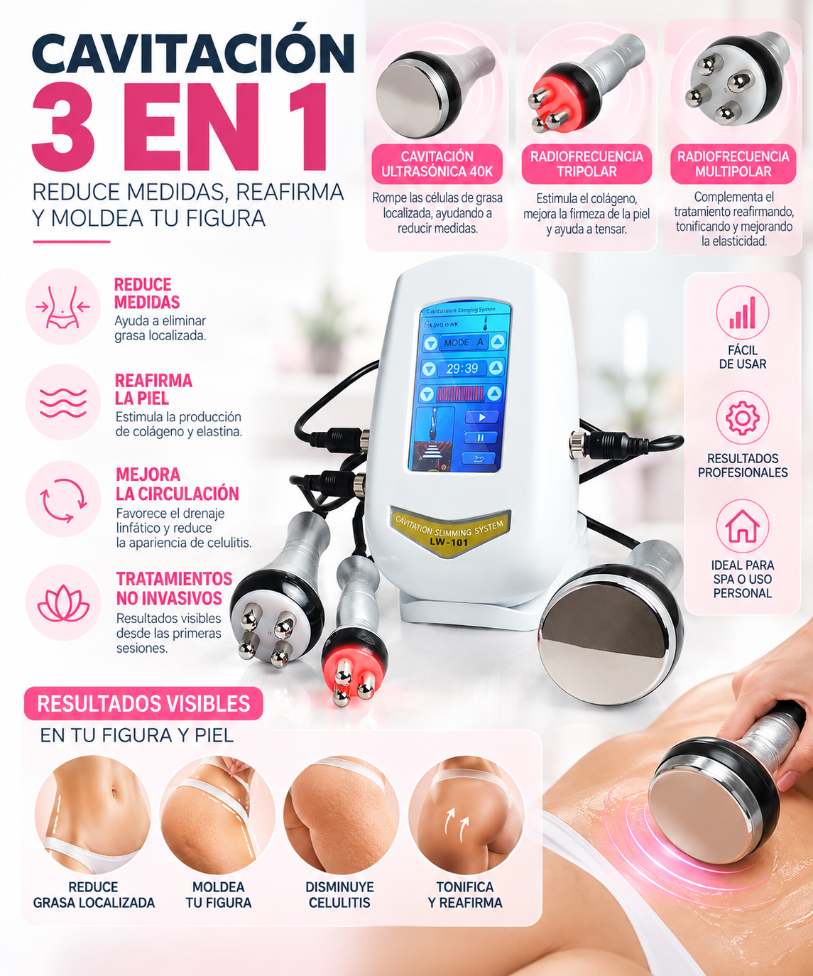 Cavitación 3 en 1